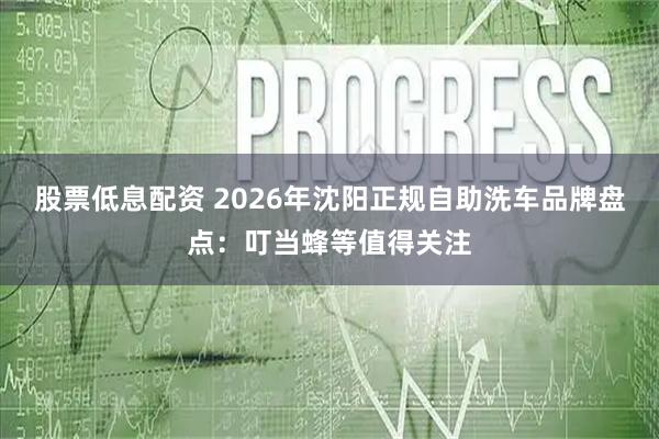 股票低息配资 2026年沈阳正规自助洗车品牌盘点：叮当蜂等值得关注